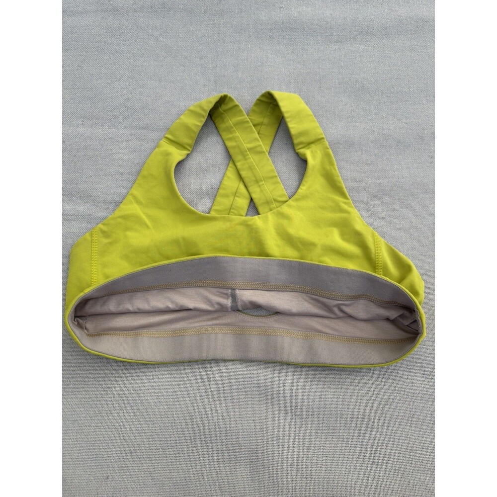 Lululemon neon yellow sports bra Size 10 - Picture 4 of 8